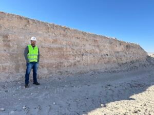 Eltton Veras em visita técnica a mina de superfície